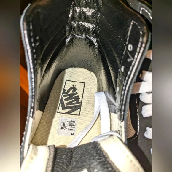 Vans Sk8-Hi Black - Black/White  women's size 5 new without box - Picture 9 of 15